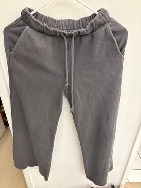 KatieJ Kids Gray Elastic-Waist Sweatpants with Drawstring